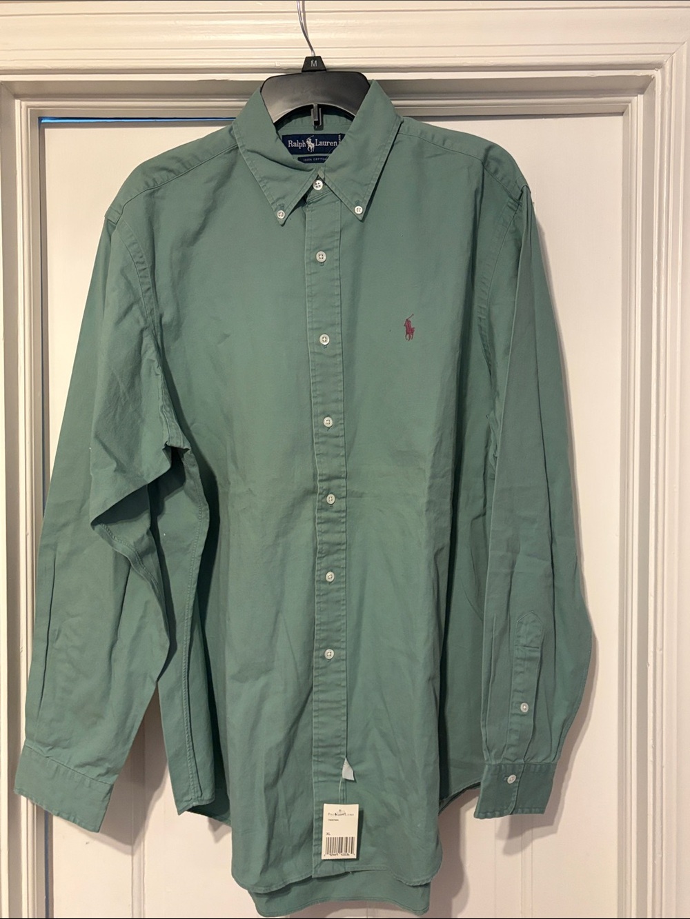 Ralph Lauren Men’s Button-Down Shirt — Sage Green  Logo